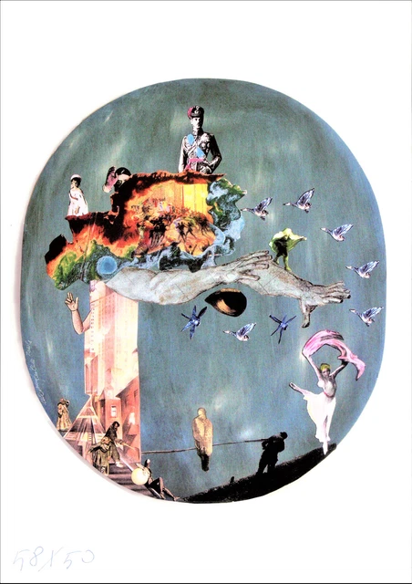 quadro arte moderna collage "Anastasia Nicolaevna Romanov" di Massimo Fedele