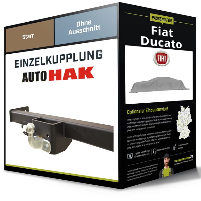 Starre Anhängerkupplung für FIAT Ducato 07.1999-04.2002 Typ 230 Auto Hak AHK Starre Anhängerkupplung für FIAT Ducato 07.1999-04.2002 Typ 230 Auto Hak AHK
