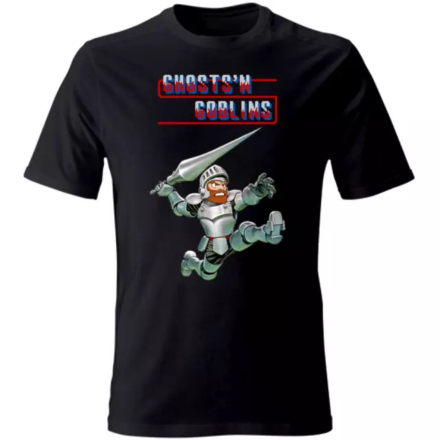 T-shirt Ghosts'n Goblins - warrior retrogaming arcade vintage S/M/L/XL/XXL