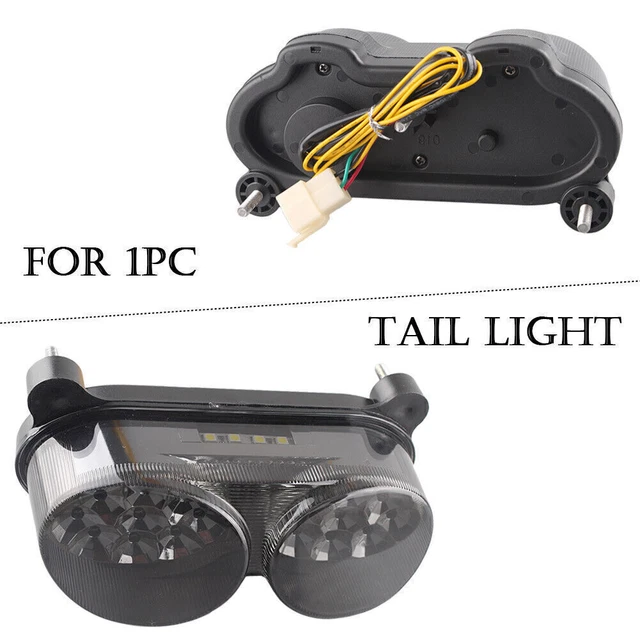 Integrated LED Taillight Turn Signal Smoke For Kawasaki Ninja ZX9R 1998-2003 02