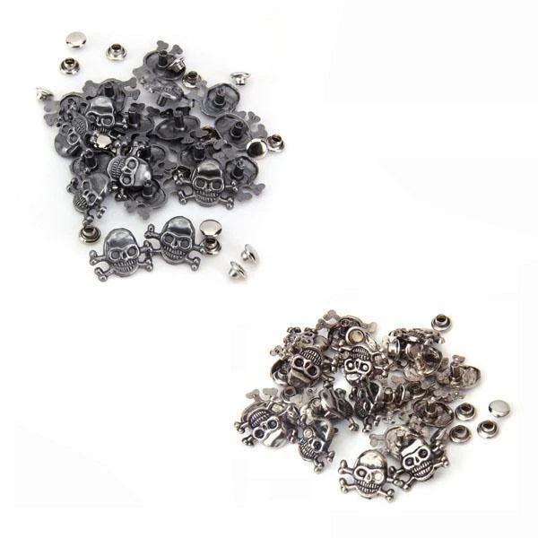20 Juegos Calavera Cruzada Huesos 16X12mm