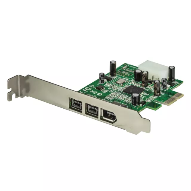 StarTech 3 Port PCIe Card Adapter 2 X IEEE1394B Port 1 X IEEE1394A Port
