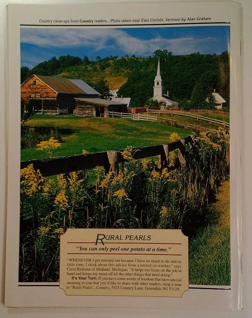 June 1998 COUNTRY MAGAZINE JUNE 1998 Ridgeway CO RARE VHTF Corinth VT £7.20 ...