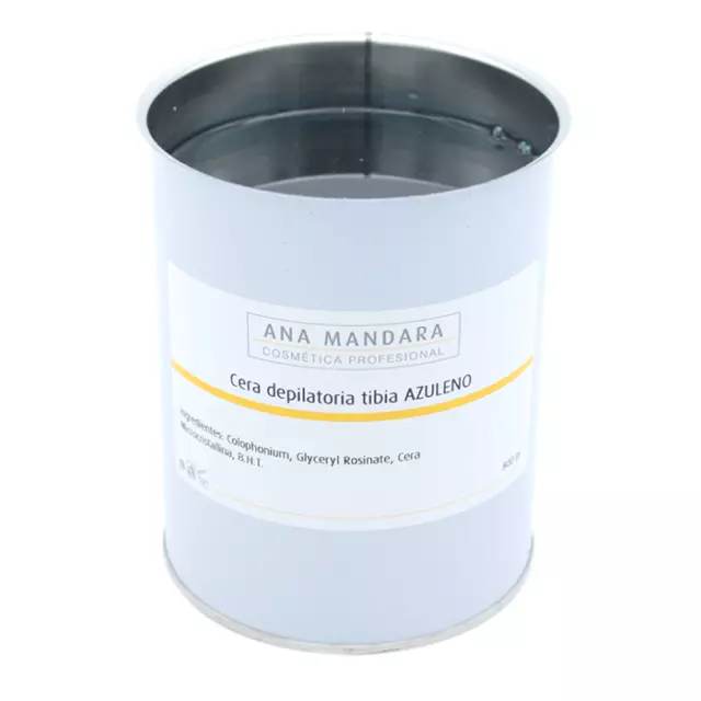 Cera Tibia Liposoluble Lata depilar AZULENO 500 - 800 ml | Ana Mandara