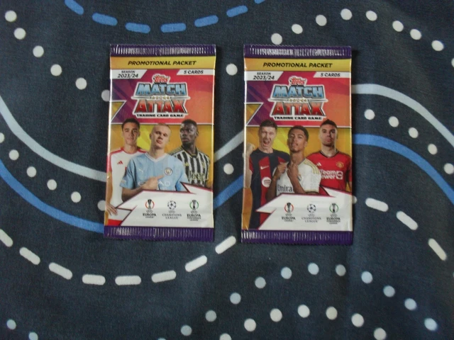 Topps Match Attax 2023/24 Carte Collezionabili 2 Pacchetti