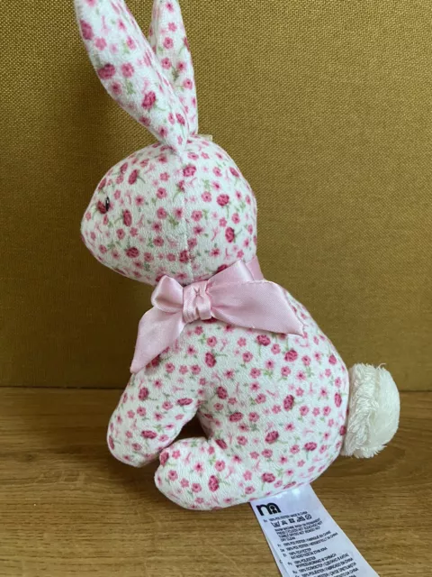 Soins maternels imprimé floral rose lapin jouet doux peluche couette hochet étreinte 3