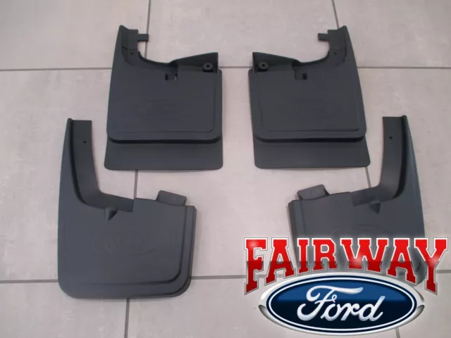 17 thru 22 Super Duty OEM Ford Splash Guard Mud Flap Set 4-pc SRW without Lips