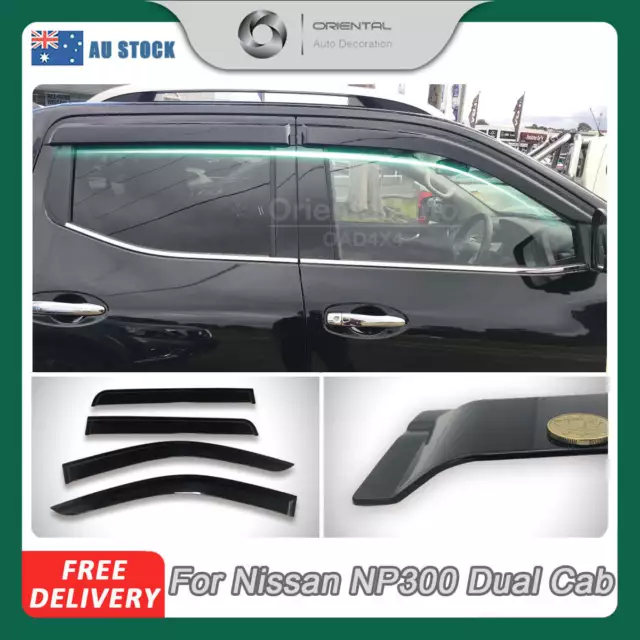 Injection Weathershields Weather Shields Window Visor For Navara NP300 D23