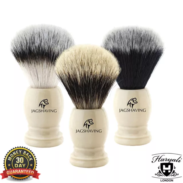 Brand New Synthetic Shaving Brush in Ivory Color Handle for Mens Wet Beard Shave