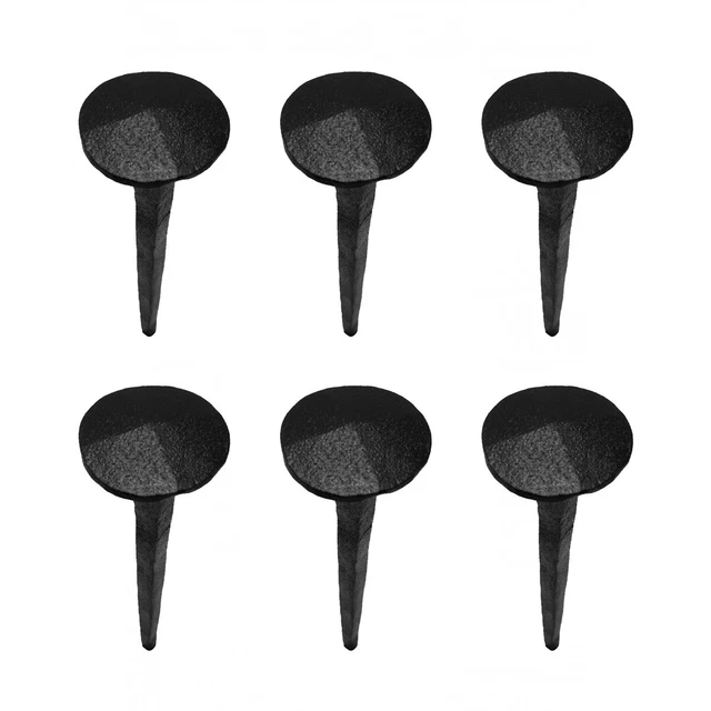Clavos Wrought Iron Nails Black Iron Nails 4 3/4 X 1 1/4 Pack of 6