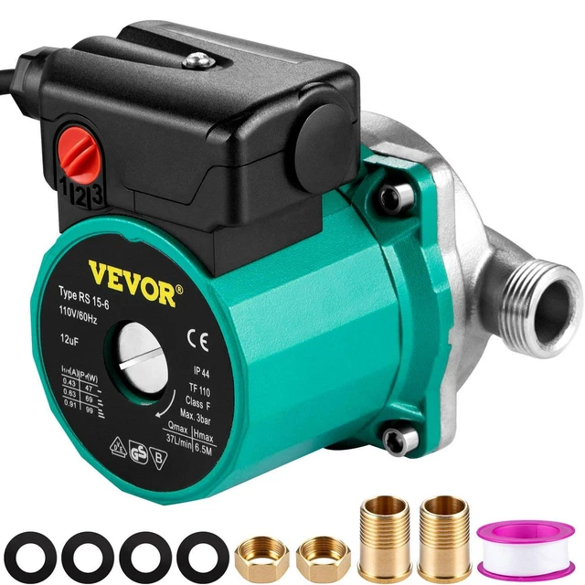 Recirculating Pump 93w 110v Water Circulator Pump Automatic Start Circulating