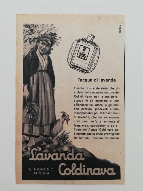 Ritaglio Pubblicità Advertising 1954 LAVANDA COLDINAVA L'Acqua di Lavanda