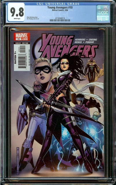 Young Avengers #10 (2006) 1st Print CGC 9.8 WP - 1st Tommy Shepherd (Speed)