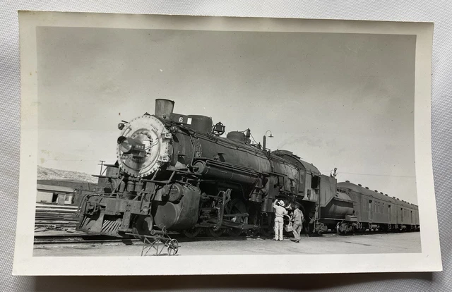Vintage Photograph 1900’s Locomotive Train 987 & People Southern Pacific Lines