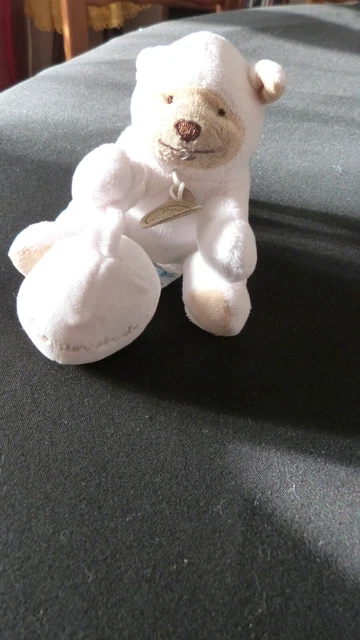 doudou  mon premer doudou  mouton blanc attache tetine    doudou et compagnie