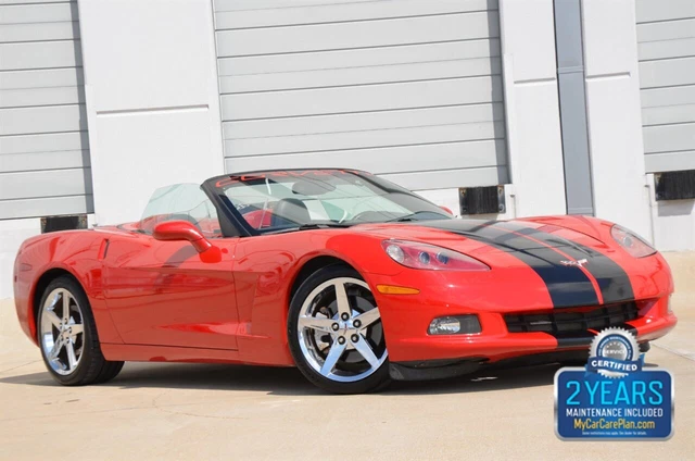2008 Chevrolet Corvette CONVERTIBLE NAV BK/CAM HUD HTD STS CHROME WHLS