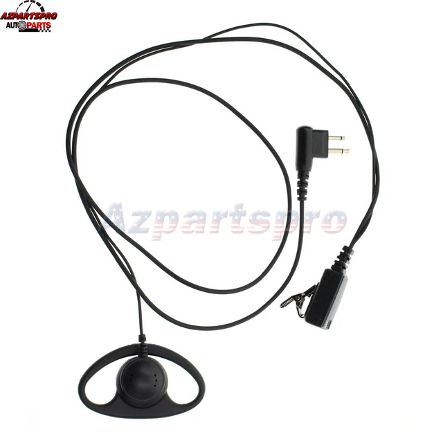 Mic EarPiece Headset Earphone for Motorola Handheld Radio w/ dual pin 5/16" plug