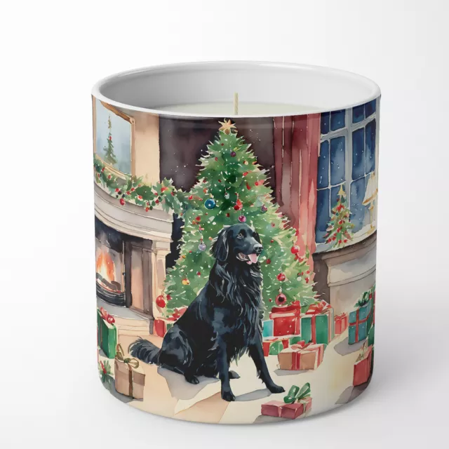 Flat-Coated Retriever Cozy Christmas 10 oz Decorative Soy Candle DAC2657CDL