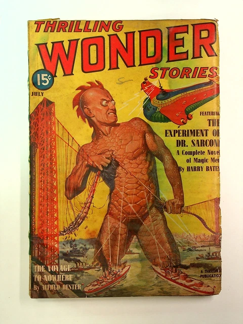 Thrilling Wonder Stories Pulp Jul 1940 Vol. 17 #1 GD