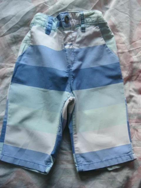 BOY'S / GIRLS NEXT STRIPE SHORTS.Adjustable Waist.Age 3-4  years.Height 104 cm.