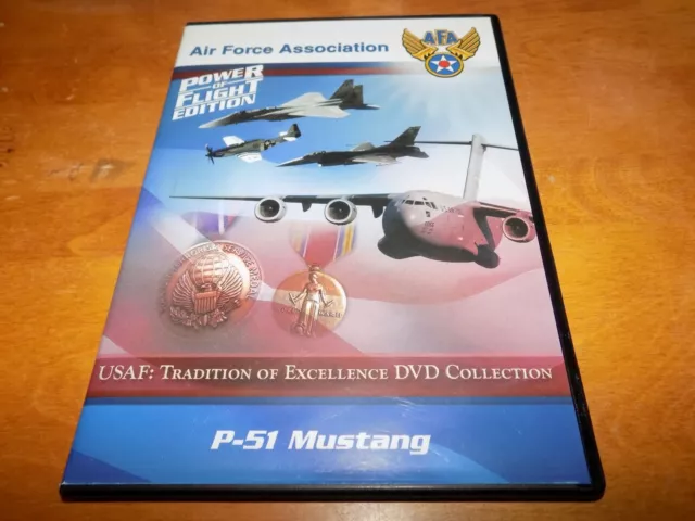 P-51 MUSTANG FIGHTER WWII P51 Aircraft History Channel Air Force Association DVD