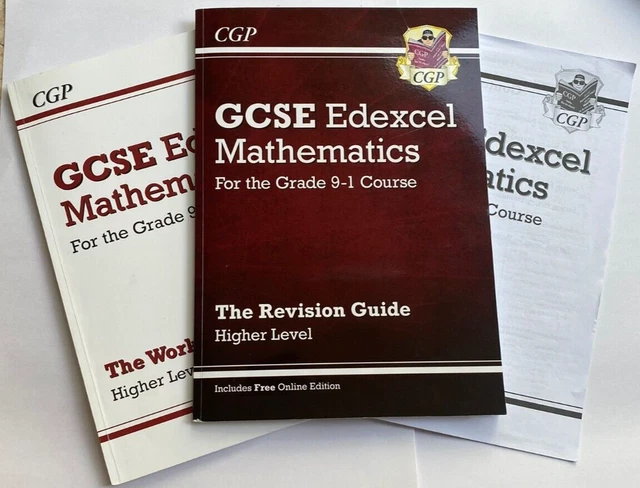 CGP GCSE EDEXCEL Mathematics Workbook/Answer Book/Revision Guide EUR 5 ...