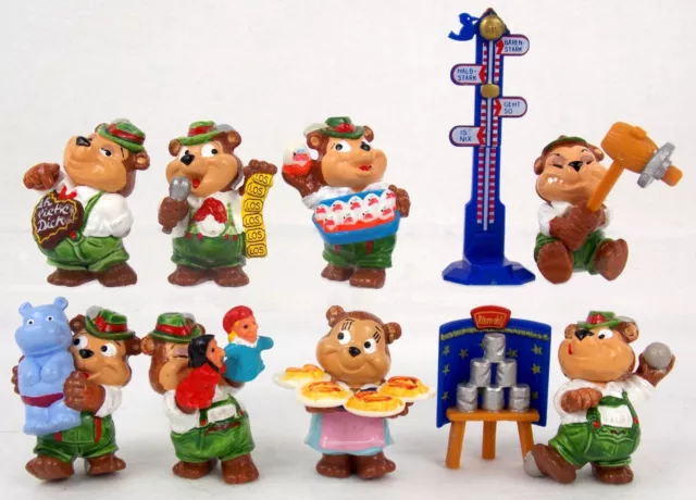 8 Ueberraschungsei Figure Alto Dieci Orsacchiotti Festival Folk Umore Ueei Pacco