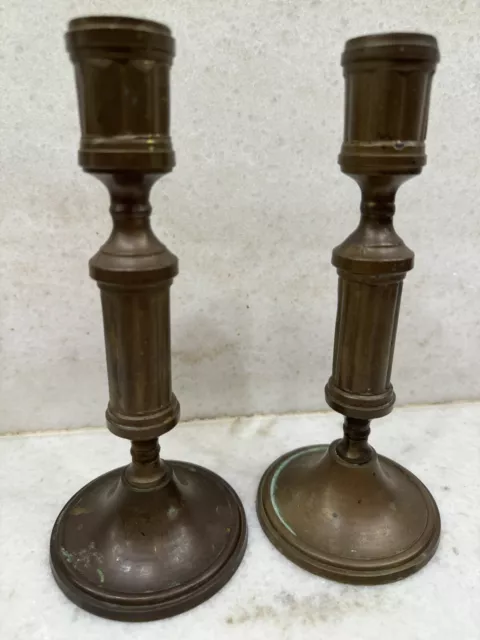 Brass Pair Candle Holder Vintage Candlestick Holder Brass Table Decor Old