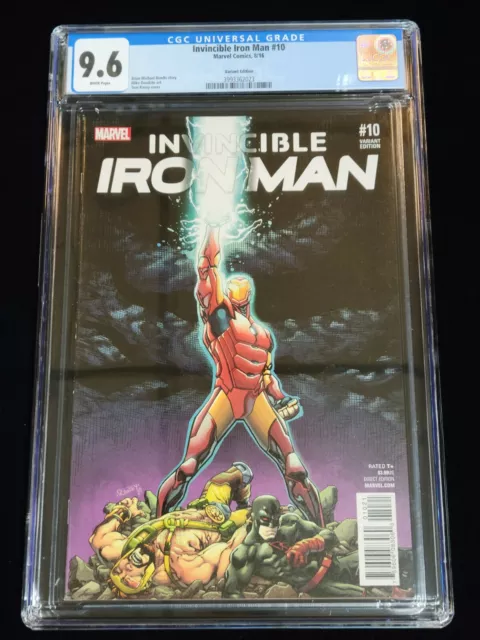 INVINCIBLE IRON MAN #10 CGC 9.6 Marvel Comics 8/16 2ND Riri Williams Variant