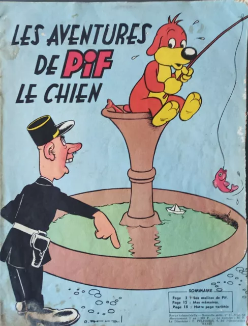 les aventures de pif LE CHIEN n°11 - sept 1956 - dessin : C.ARNAL