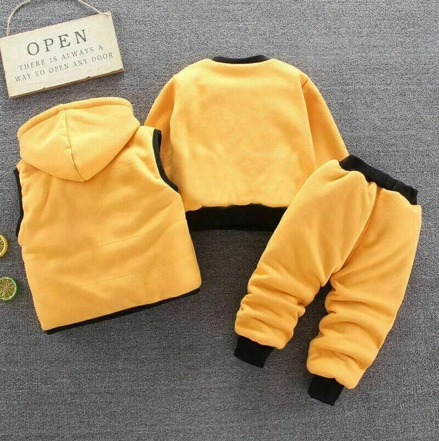 Top con cappuccio neonato bambino bambina + pantaloni tuta pantaloni abiti set vestiti 5