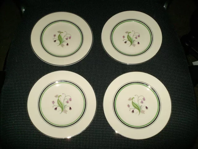 Syracuse China Old Ivory Coralbel Pie Plates set of 4 ~7"