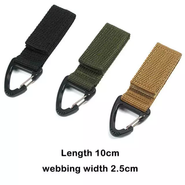 Belt Clip Carabiner Outdoor Backpack Straps Clasp Camp Hangers Hooks P0I8