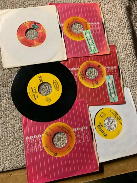 Johnny Carver Country Lot Of 6-A VinylRecords 45