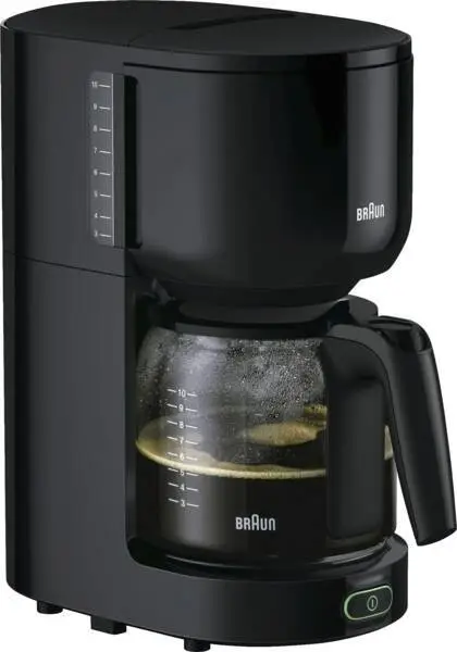 Braun Filter Kaffeemaschine KF 3120BK Pur Ease schwarz 1000 Watt
