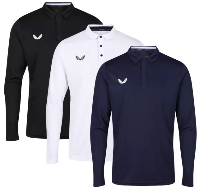 Castore Golf Performance Polo Shirt - Long Sleeve - RRP£55 - Recycled Polyester