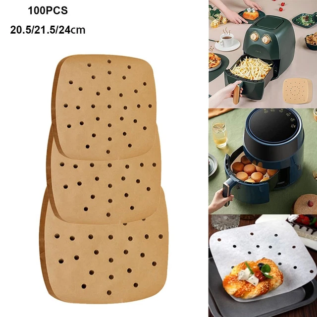 100pz Air Fryer Carta Bbq Quadrata Carta Olio Antiaderente