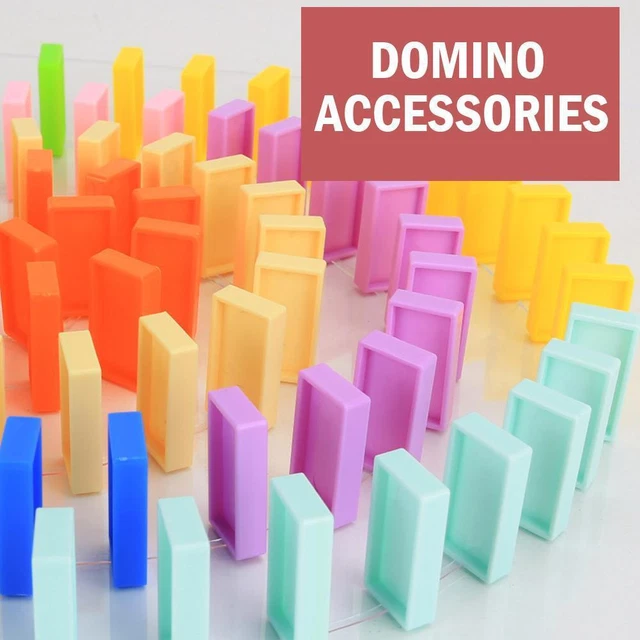 80Pcs Domino Blocks Domino Train Extension Kit Creative Domino For Kid Toy K7M8