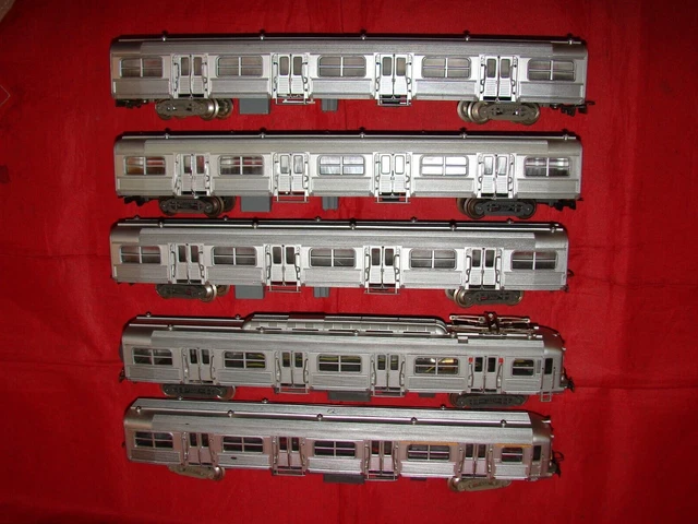 Train Electrique HO - Jouef - Rame Inox BUDD Réf. M761E Etat Neuf - Train HO