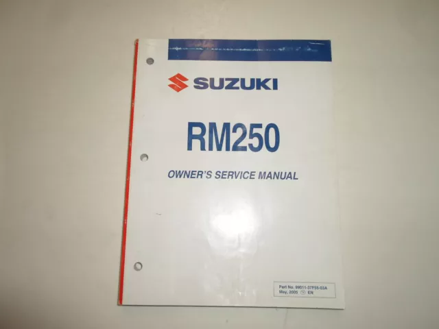 2006 Suzuki RM250 RM 250 Owners Service Shop Repair Workshop Manual NEW FACTORY