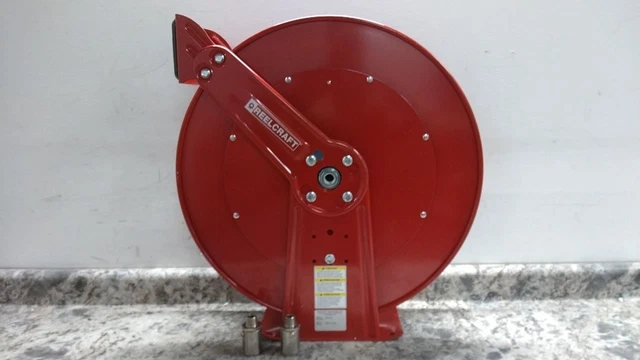Reelcraft TH88000 OMP 1/2 In Dia 50 Ft Max L Dual Reel Spring Return Hose Reel