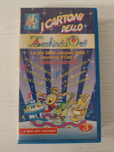 I Cartoni Animati Dello Zecchino D'Oro Volume 3 VHS Cane Gatto Videocasseta