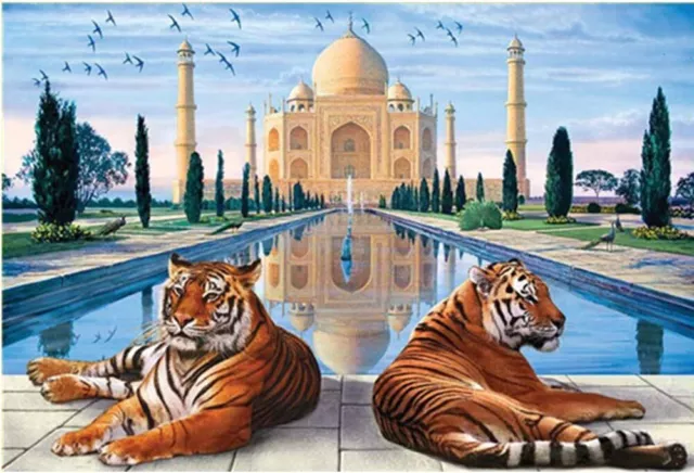 DIY 5D Diamond Painting Eckige Steine Landschaft 50x40 cm Diamond Painting Taj