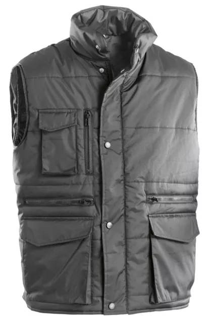 Smanicato giubbotto piumino uomo gilet giacca da lavoro invernale multitasche
