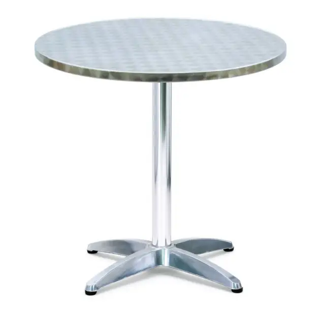 Tavolo bar - tondo - diametro 70 cm - altezza 70 cm - alluminio/acciaio - Serena