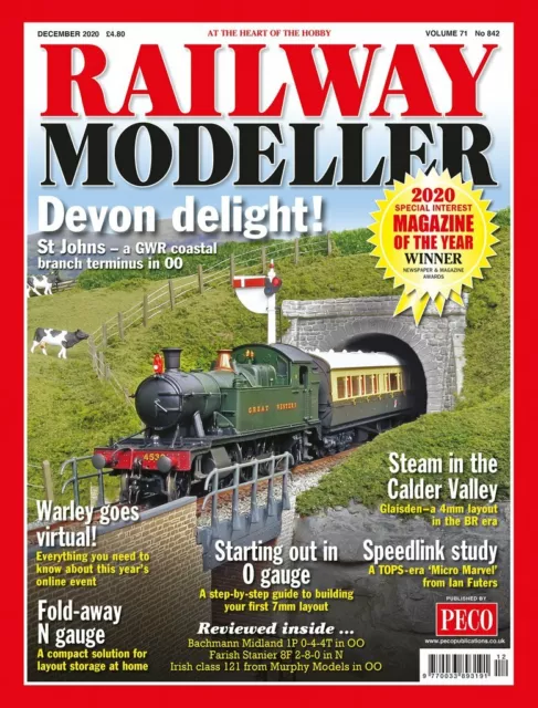 Railway Modeller Magazine - December 2020 issue - Damaged Spine/Corner