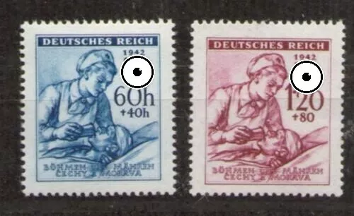 1942 Böhmen und Mähren Mi. 111-112 ** komplett postfrisch oder gestempelt