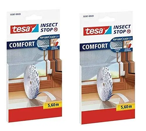 Tesa Insect Stop Comfort Lot de 2 rouleaux de 56 m