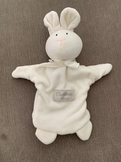 Lapin Calidoux Nature doudou marionnette