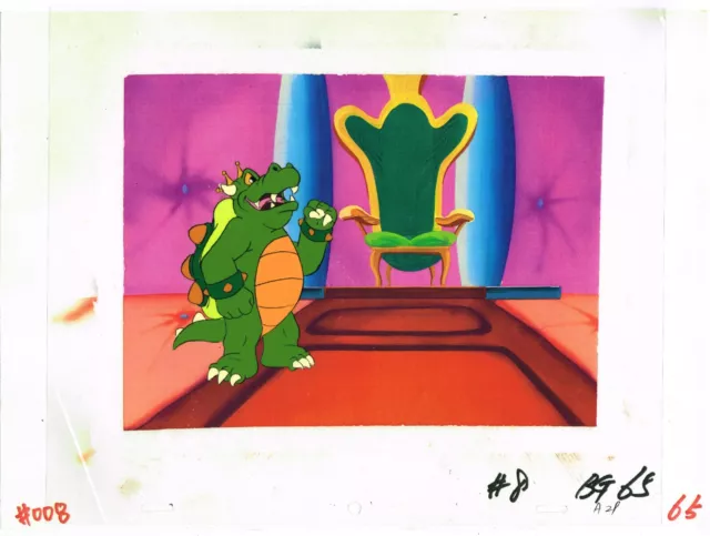 The Adventures of Super Mario Bros. 3 Animation Cel Dic Nintendo Koopa Copy BG